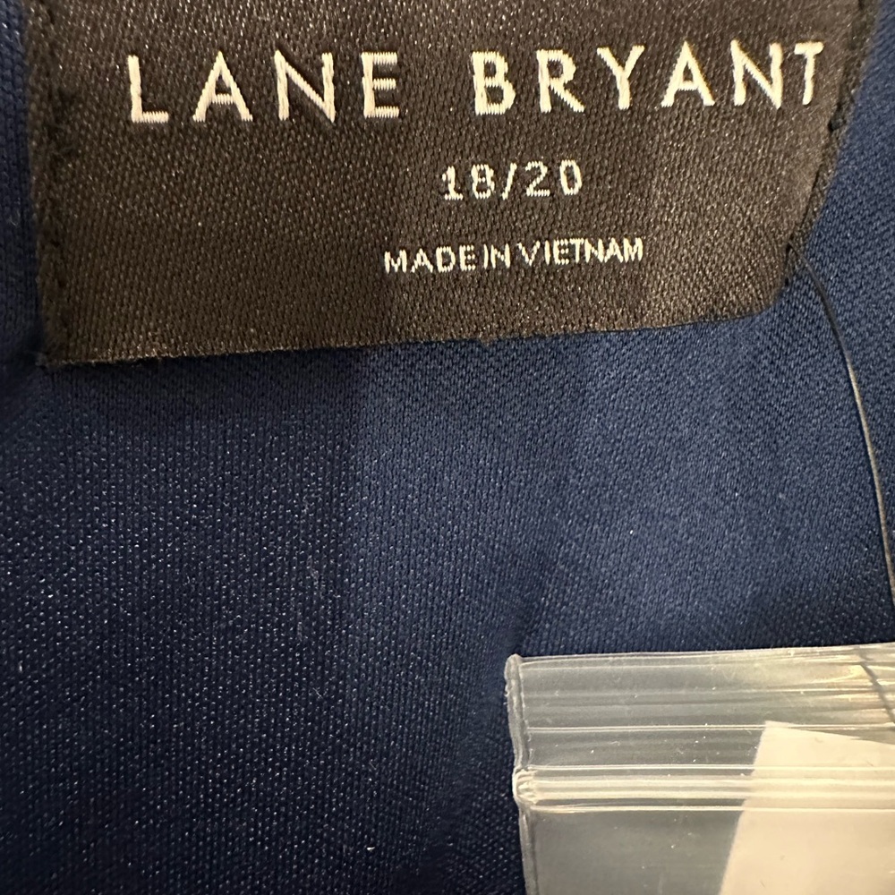 Lane Bryant Navy Sequin Flutter-Sleeve Wide Leg Jumpsuit Women’s Plus 18/20 NWT - Picture 5 of 6